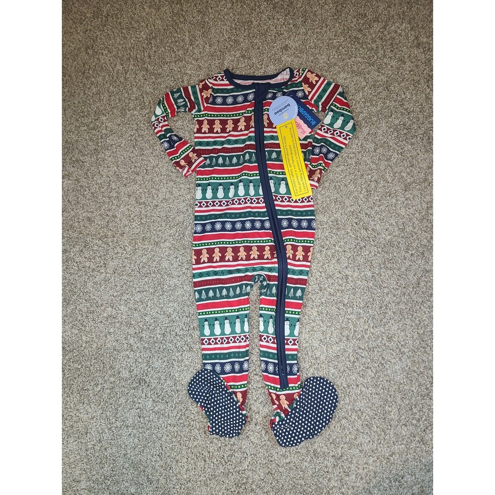 NWT RuggedButts Zipper Romper Bamboo size 18-24m Fair Isle Friends‎